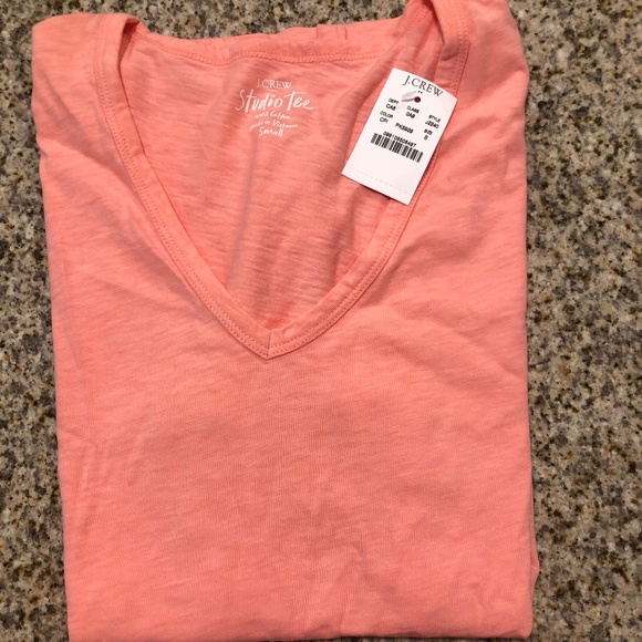 J. Crew Studio Tee in Coral - Picture 1 of 3